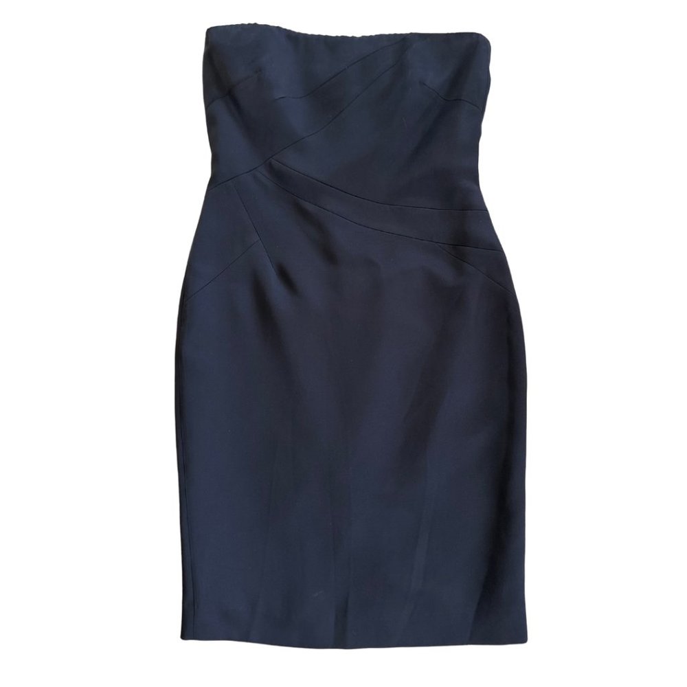 Michael Kors Black Silky Strapless Dress